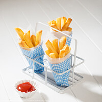 Buy canvas prints of Chips With Ketchup by Amanda Elwell