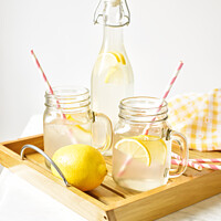 Buy canvas prints of Lemon Drinks by Amanda Elwell