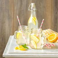 Buy canvas prints of Lemonade Drinks by Amanda Elwell