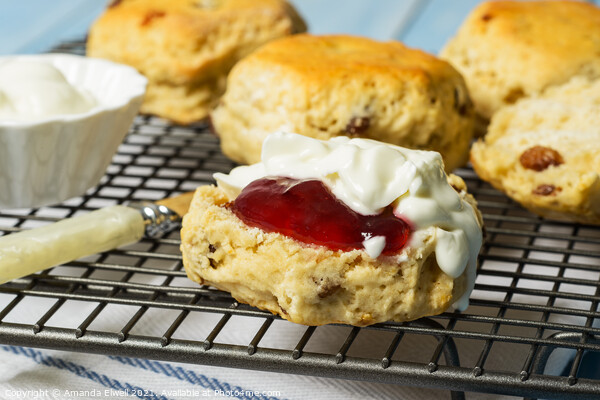 Close Up Of Scones Picture Board by Amanda Elwell