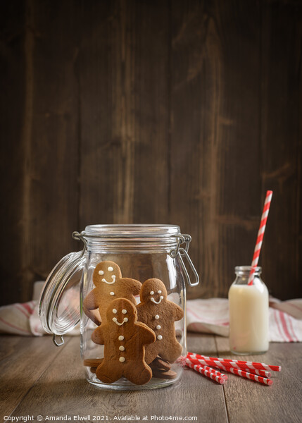 Gingerbread Jar Picture Board by Amanda Elwell