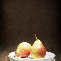 Buy canvas prints of Two Pears by Amanda Elwell