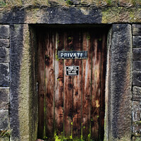 Buy canvas prints of Private Door by Peter Brownlow