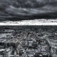 Buy canvas prints of Storm clouds over London by Kevin Clayton