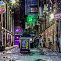 Buy canvas prints of Manchester Back Street by Kevin Clayton