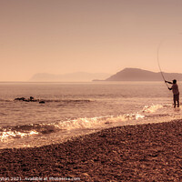 Buy canvas prints of Beach Fishing by Kevin Clayton