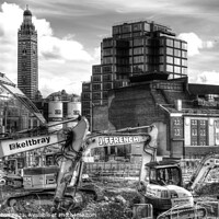 Buy canvas prints of Construction by Kevin Clayton