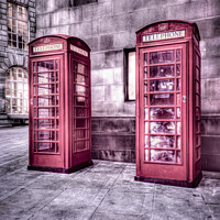 Buy canvas prints of Phone Boxes by Kevin Clayton