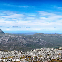 Buy canvas prints of Canisp, Suilven and Quinag panorama in Assynt by Colin Baird