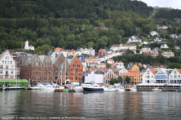 Bergen Norway Picture Board by Mark ODonnell