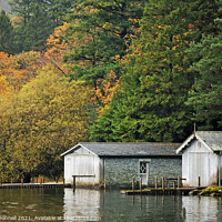 Buy canvas prints of Lake District boat housesOutdoor  by Mark ODonnell