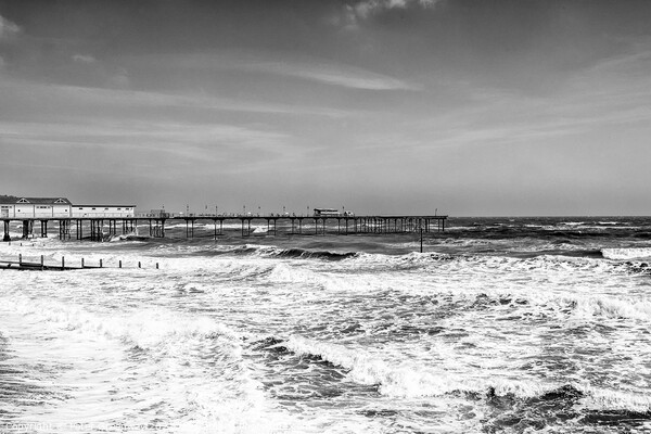 Heavy sea on a windy day on Teignmouth beach, Devo Picture Board by Peter Greenway
