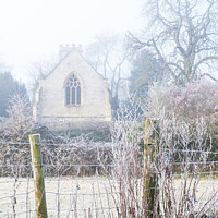 Buy canvas prints of Frozen Landscape In Rural Oxfordshire by Peter Greenway