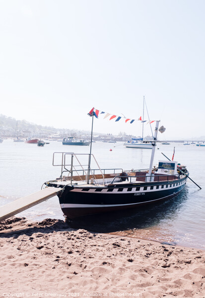 Shaldon's Historic Pedestrain Ferry On Terignmouth's Back Beach Picture Board by Peter Greenway