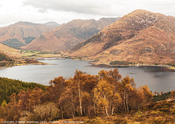 The 'Five Sisters' Viewpoint In The Scottish Highl Picture Board by Peter Greenway