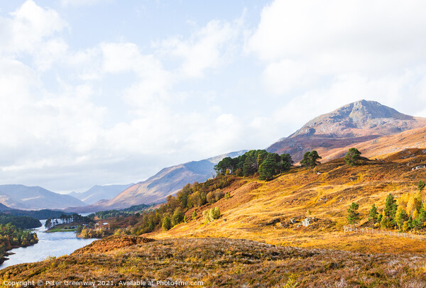 View Across The Hills & Mountains Of Glen Affric, Scottish Highlands Picture Board by Peter Greenway