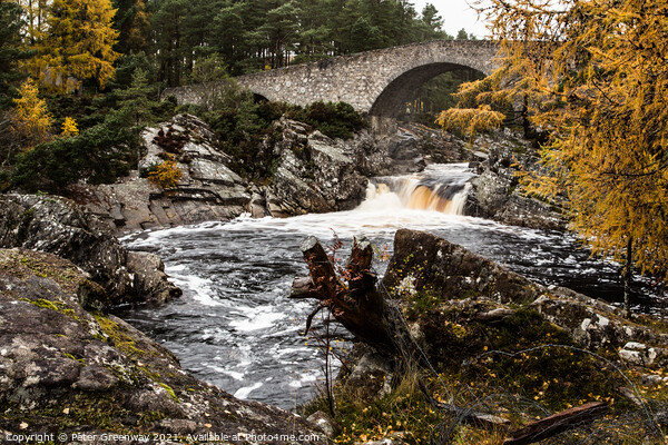 Little Garve Bridge and River, The Scottish Highla Picture Board by Peter Greenway