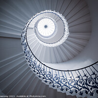 Buy canvas prints of Tulip Spiral Staircase, Queen's House in Greenwich by Peter Greenway