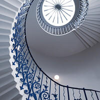 Buy canvas prints of Tulip Spiral Staircase, Queen's House In Greenwich by Peter Greenway
