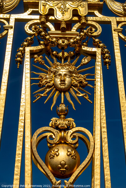 Sun King  at Château de Versailles Picture Board by Peter Greenway