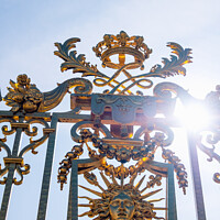 Buy canvas prints of Château de Versailles Sun God Entrance Gate by Peter Greenway