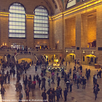 Buy canvas prints of People Milling Around At Grand Central Station in  by Peter Greenway