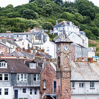 Buy canvas prints of Clocktower Cawsand in Cornwall by Peter Greenway