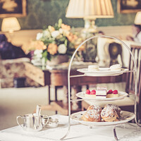 Buy canvas prints of English Afternoon Tea in a Stately Home by Peter Greenway