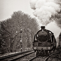 Buy canvas prints of Steam Locomotive Train On The 'Watercress' Railway by Peter Greenway