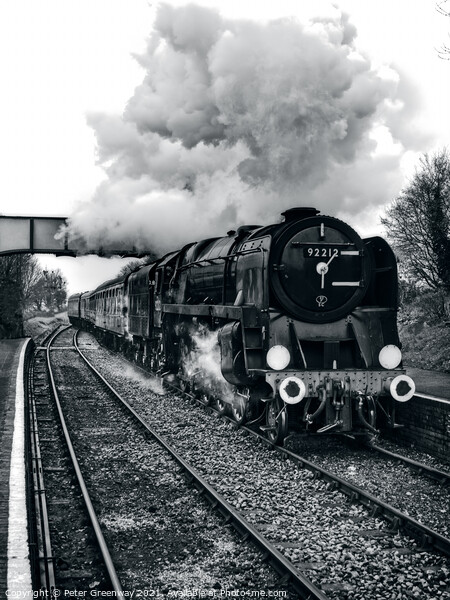 Vintage Steam Train - Watercess Line Picture Board by Peter Greenway