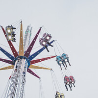 Buy canvas prints of 'Swinging Chairs' Fairground Ride At St Giles Fun Fair, Oxford by Peter Greenway