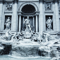 Buy canvas prints of The Trevi Fountain, Rome, Italy by Peter Greenway
