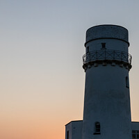 Buy canvas prints of The Lighthouse In Old Hunstanton At Sunset by Peter Greenway