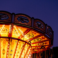 Buy canvas prints of Vintage Steam Powered 'Chair-o-Plane' Carousel by Peter Greenway