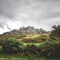 Buy canvas prints of 'Hound' Tor On Dartmoor In Devon by Peter Greenway
