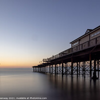 Buy canvas prints of The Grand Pier At Teignmouth At Sunrise On An Autumn Morning by Peter Greenway