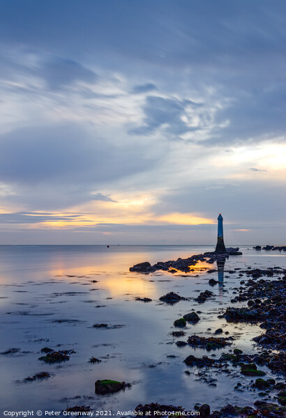 The Phillip Lucette Lighthouse Beacon On The Ness At Shaldon, Devon  Picture Board by Peter Greenway