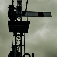 Buy canvas prints of Vintage Railway Line Signal On The Watercress Line by Peter Greenway