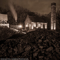 Buy canvas prints of Heritage Black Country Landscape At Night by Peter Greenway