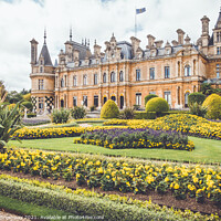 Buy canvas prints of The Parterre At The Manor In Waddesdon In Full Bloom by Peter Greenway