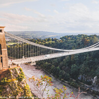 Buy canvas prints of A Late Winter Afternoon At Clifton Suspension  Bridge Avon by Peter Greenway