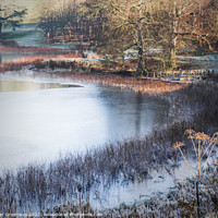 Buy canvas prints of A Frosty Morning On The Blenheim Estate In Oxfordshire  by Peter Greenway