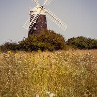Buy canvas prints of The Tower Windmill at Burnham Overy Staithe, Norfolk by Peter Greenway