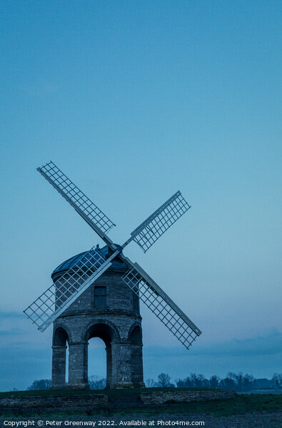 The Chesterton Windmill On A Winters Afternoon Picture Board by Peter Greenway