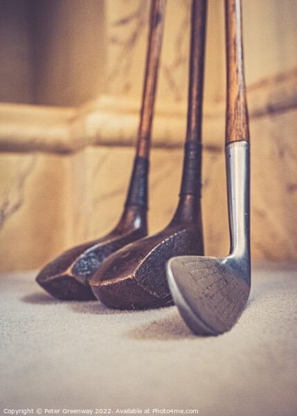Vintage Golf Clubs Picture Board by Peter Greenway