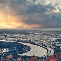Buy canvas prints of Chattanooga City From Lookout Mountain by Peter Greenway