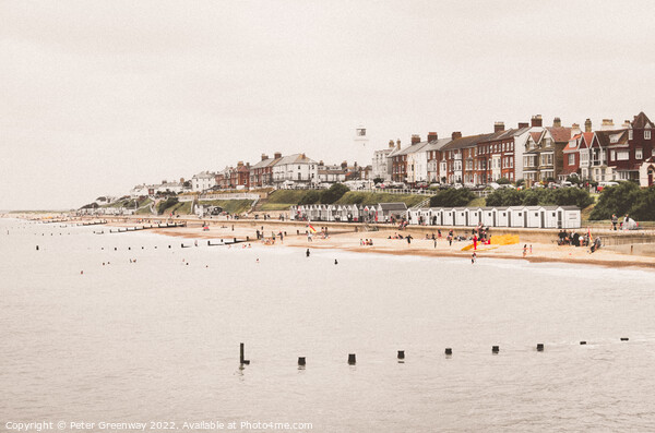 Traditional English Seafront At Southwold, Suffolk Picture Board by Peter Greenway