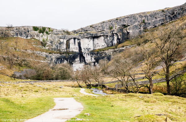 Malham Cove in Winter, North Yorkshire Picture Board by Peter Greenway