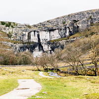 Buy canvas prints of Malham Cove in Winter, North Yorkshire by Peter Greenway