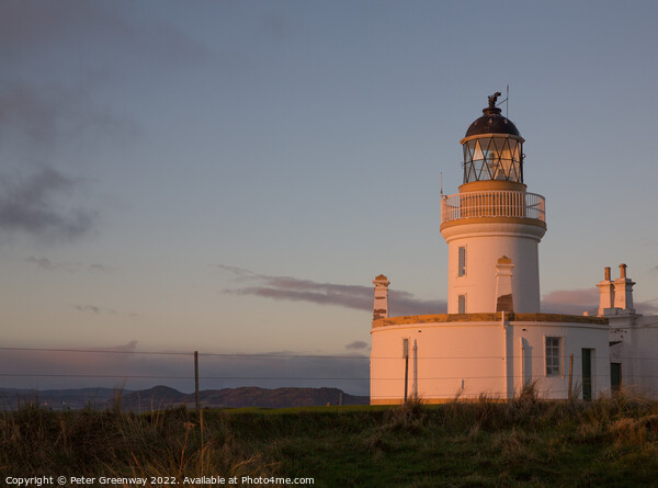 The Chanonry Lighthouse At Sunrise Picture Board by Peter Greenway
